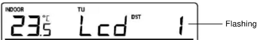 TECHNOLINE WS 9273 - LCD CONTRAST SETTING - 1
