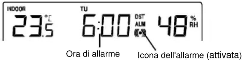 TECHNOLINE WS 9273 - IMPOSTAZIONE DELL'ALLARME - 1