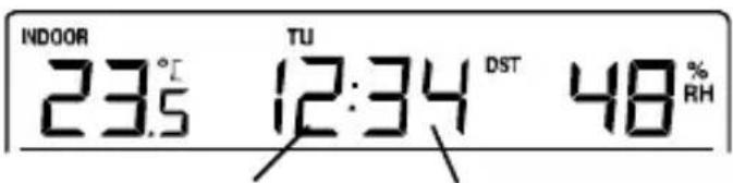 TECHNOLINE WS 9273 - AJUSTE MANUAL DE LA HORA: - 1
