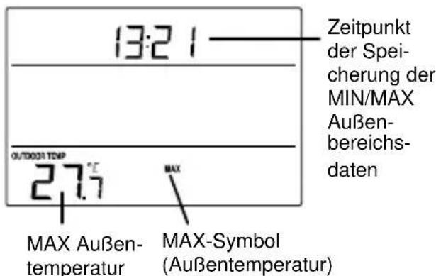 TECHNOLINE WS 9273 - ZUR ANSICHT DER MIN/MAX-TEMPERATURDATEN - 1