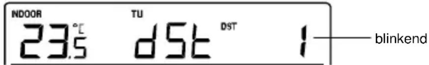 TECHNOLINE WS 9273 - EINSTELLUNG SOMMER-/WINTERZEIT (DST) EIN/AUS (ON/OFF) - 1