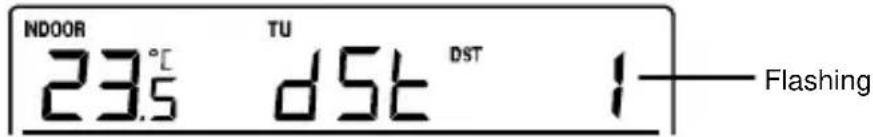 TECHNOLINE WS 9273 - DAYLIGHT SAVING TIME (DST) ON/OFF SETTING - 1