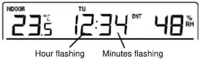 TECHNOLINE WS 9273 - MANUAL TIME SETTING: - 1