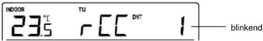 TECHNOLINE WS 9273 - EINSTELLUNG ZEITSIGNALEMPFANG EIN/AUS - 1