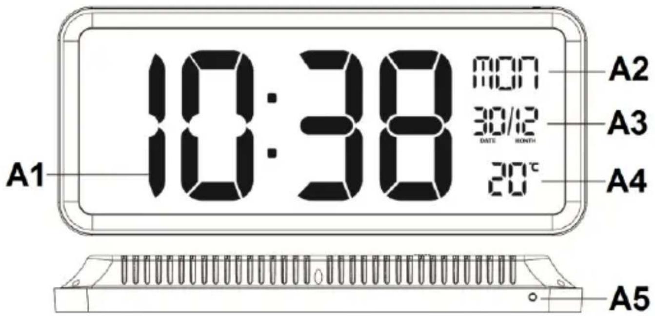 TECHNOLINE WS 8130 - 4" LED WALL CLOCK - 1