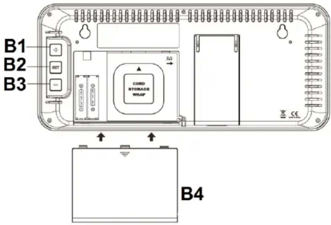 TECHNOLINE WS 8130 - ZEGAR ŚCIENNY LED 4" - 2