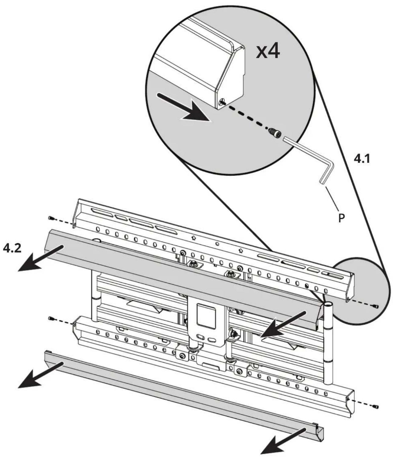 Kanto PMX680 - Attach TV Brackets Attachez les équerres de téléviseur Fije los soportes de televisor - 2