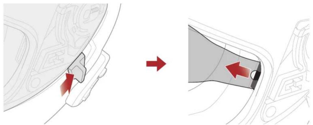 Sena Outride - Retrait de la visière interne pare-soleil - 1
