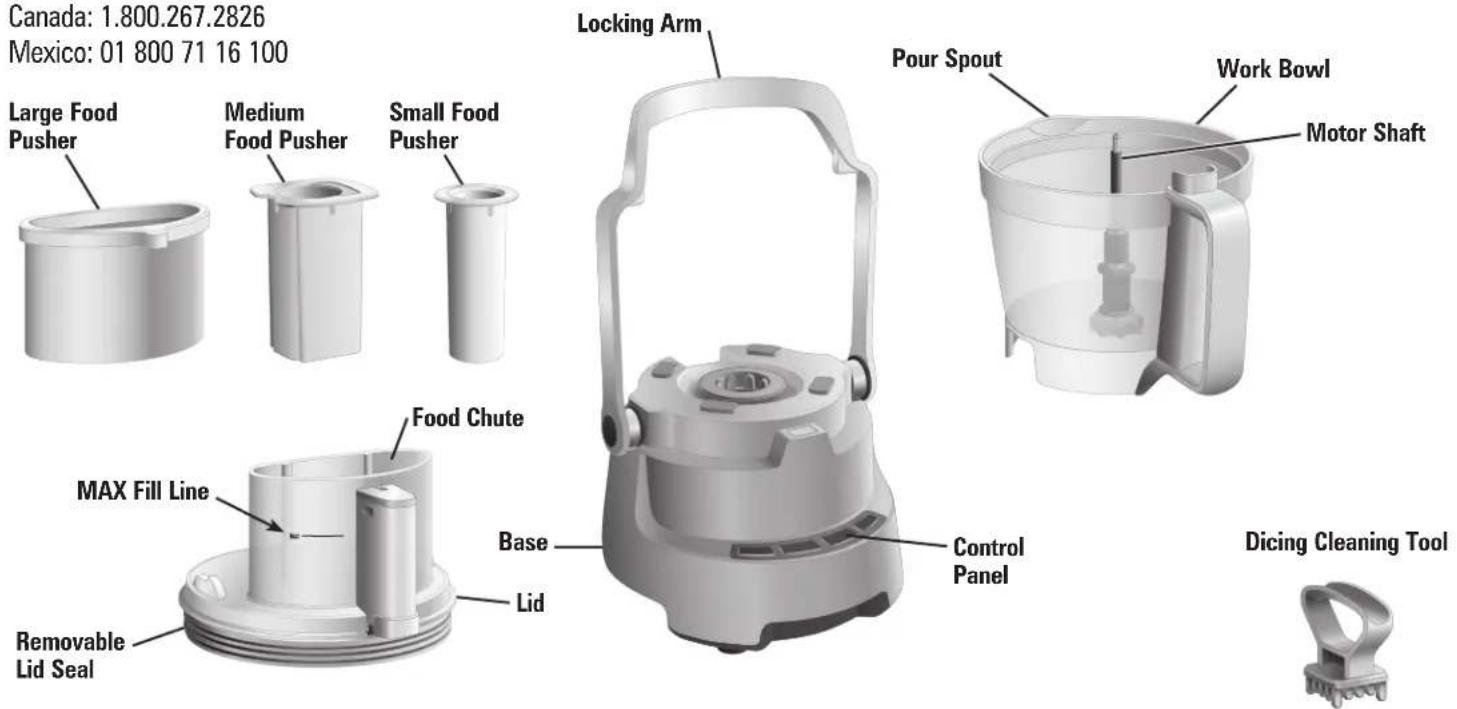 HAMILTON BEACH 70825 - Parts and Features - 1