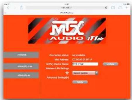 MTX Audio iT1air - Se connecter au réseau airplay #2: pour les geeks... - 1