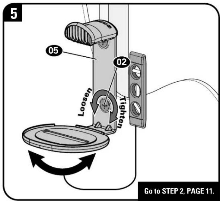 5 05 02 Tighten Loosen Go to STEP 2, PAGE 11.