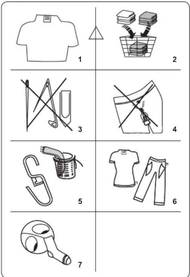 SHARP ESHFB912AWCFR - 5.1.Preparation du linge - 1