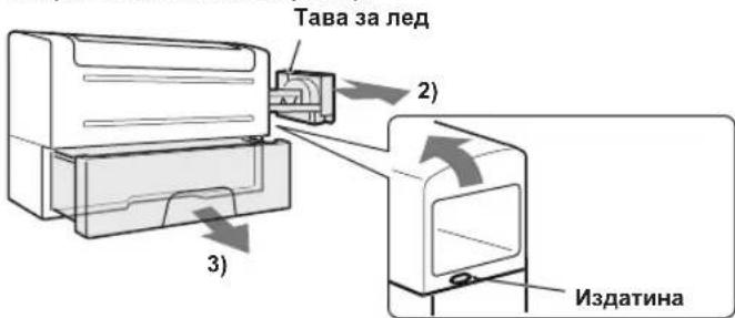 SHARP SJXG690MBE - Почистване на вътрешния ледогенератор - 2