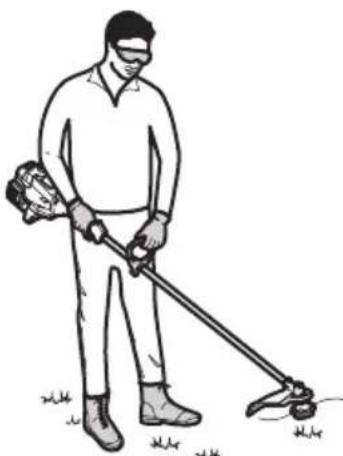 TROY-BILT TB25S - HOLDING THE UNIT - 3