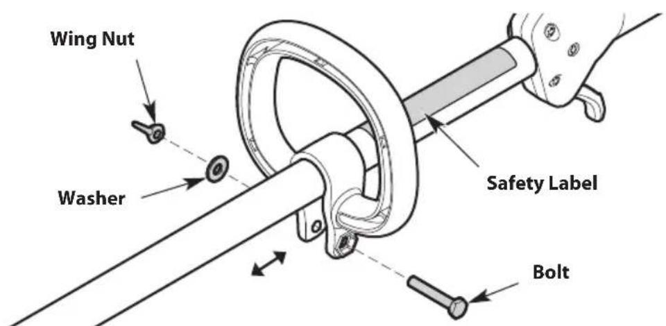 TROY-BILT TB25S - Adjusting the Handle - 2