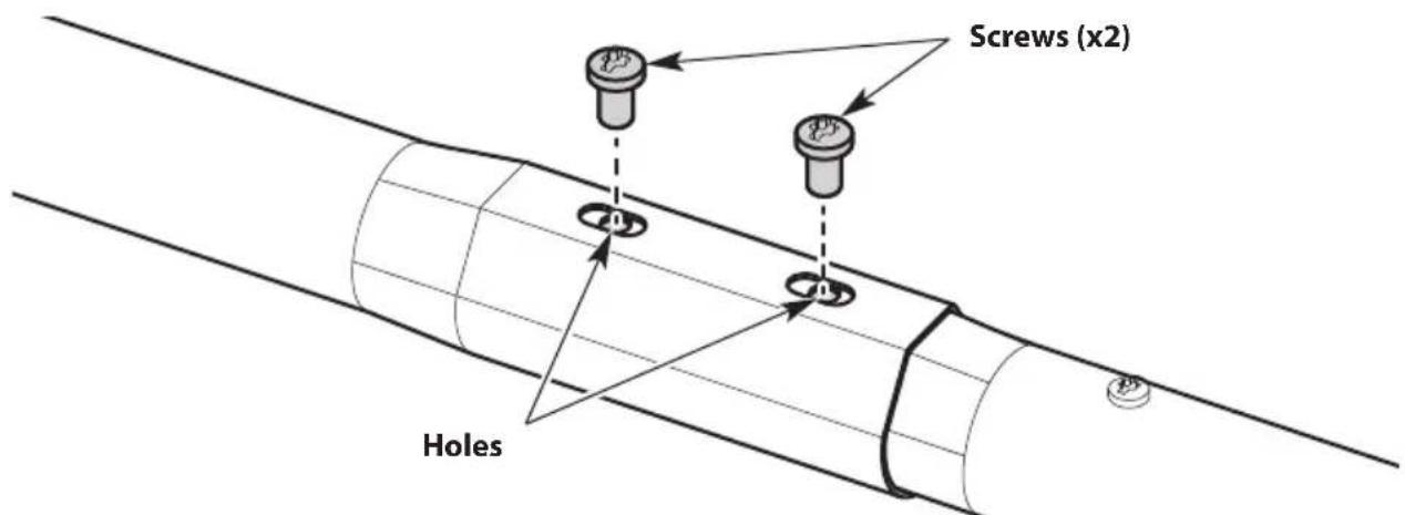 TROY-BILT TB25S - CONNECTING THE UPPER AND LOWER SHAFTS - 3