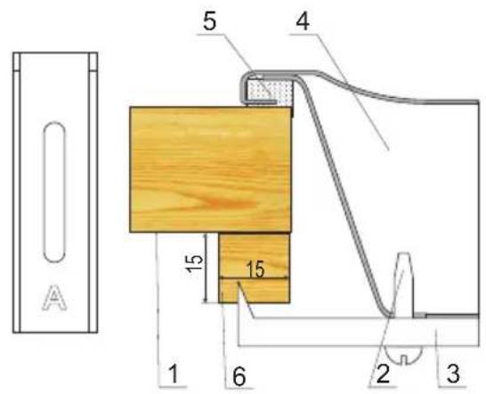 AMICA EHE 932 000 E - Montage van de plaat in het meubelblad - 1