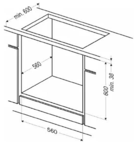 AMICA EHE 932 000 E - Einbau des Backofens: - 1