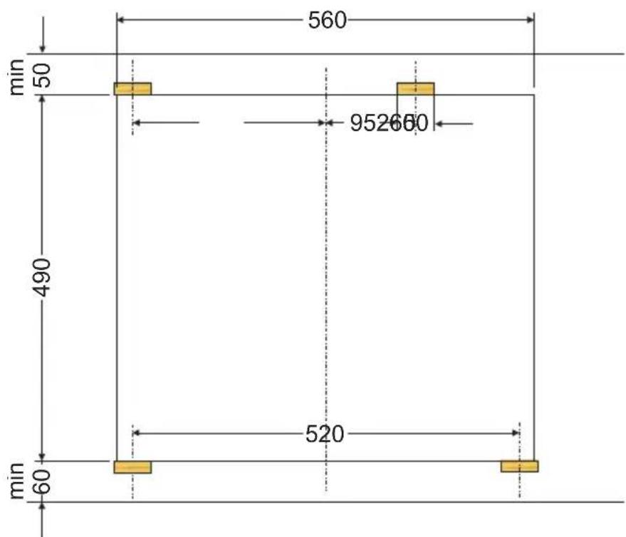 AMICA EHE 932 000 E - Installing the hob in worktop opening - 2