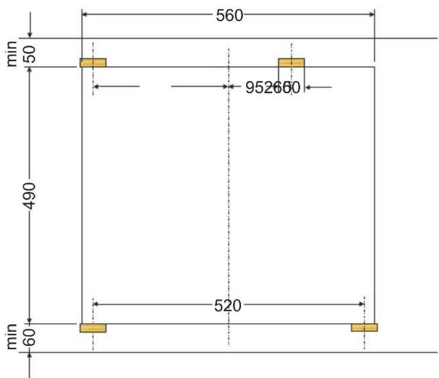 AMICA EHE 932 000 E - Montage van de plaat in het meubelblad - 2