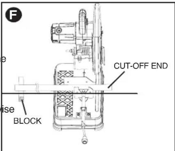 Porter-Cable PCE700 - MATERIAL CLAMPING AND SUPPORTING (FIG. E, F) - 6