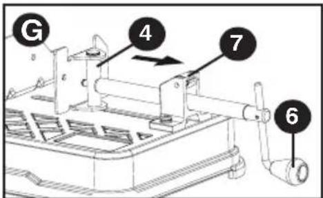 Porter-Cable PCE700 - MATERIAL CLAMPING AND SUPPORTING (FIG. E, F) - 1
