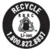 Porter-Cable PCC670B - El sello RBRC™ - 1
