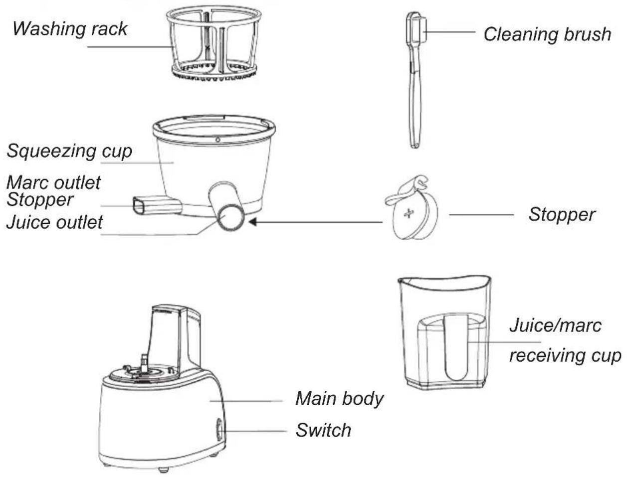 Melchioni Vega - Schematic diagrams for parts - 1