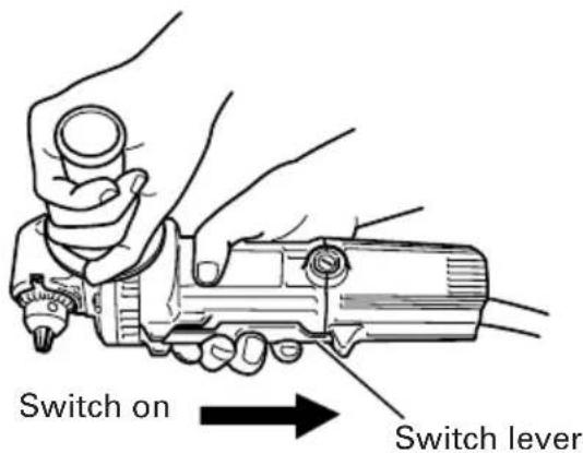 HiKOKI D 10YB - ○Turning the switch on - 4