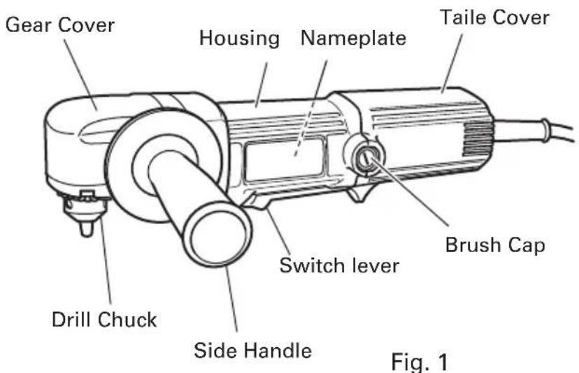 HiKOKI D 10YB - NAME OF PARTS - 1