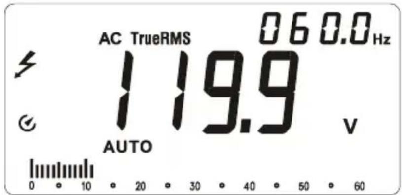 Amprobe AM540EUR - Måle frekvens / relativ innkoplingstid - 2