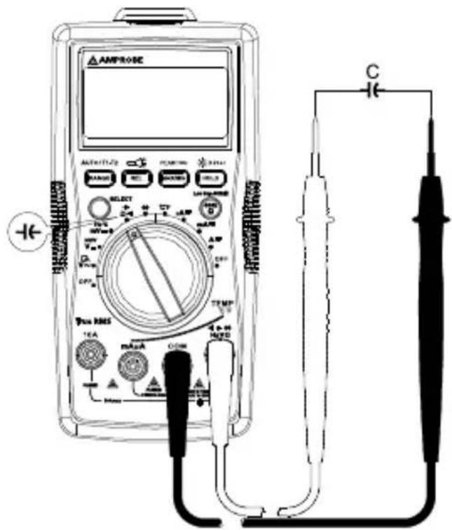 Amprobe AM540EUR - Medicao de capacidade - 1