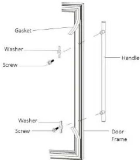 KALORIK WCL 44447 - WARNING: Do not over tighten to prevent damage to the handle and door frame). - 1