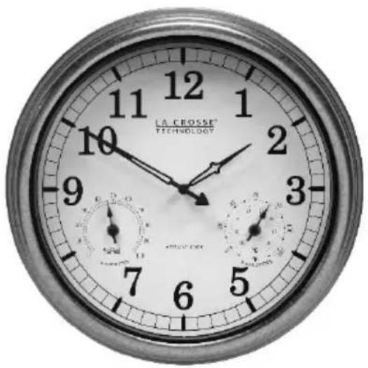 LA CROSSE TECHNOLOGY BBB87740X1 - Reloj Atómico de pared de 18" Interior/Exterior - 1