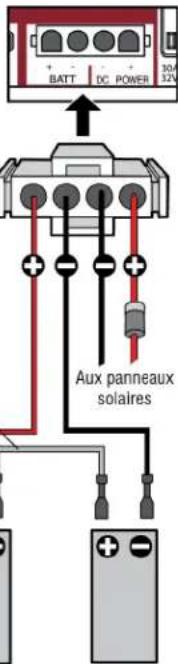 LIFT-MASTER CSW24UL - Câblage des batteries - 2