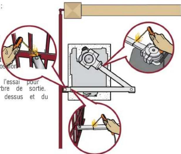 LIFT-MASTER CSW24UL - Étape 5 Fixation du bras de l'actionneur - 1