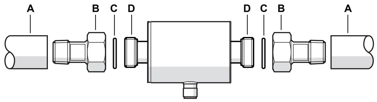 IFM SM6050 - 配管に取付ける場合 - 1