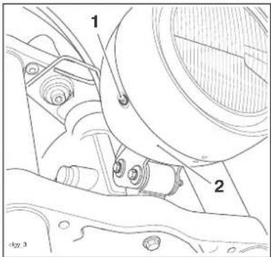 TRIUMPH Speedmaster (2014) - Remplacement d'une ampoule de phare/feu de position - 1