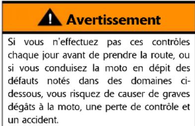 TRIUMPH Speedmaster (2014) - Contrôles de sécurité journaliers - 1