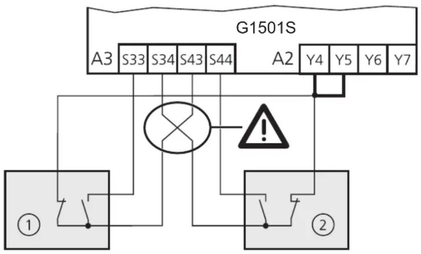 IFM G1501S - Raccordement de deux capteurs de sécurité mécaniques - 2