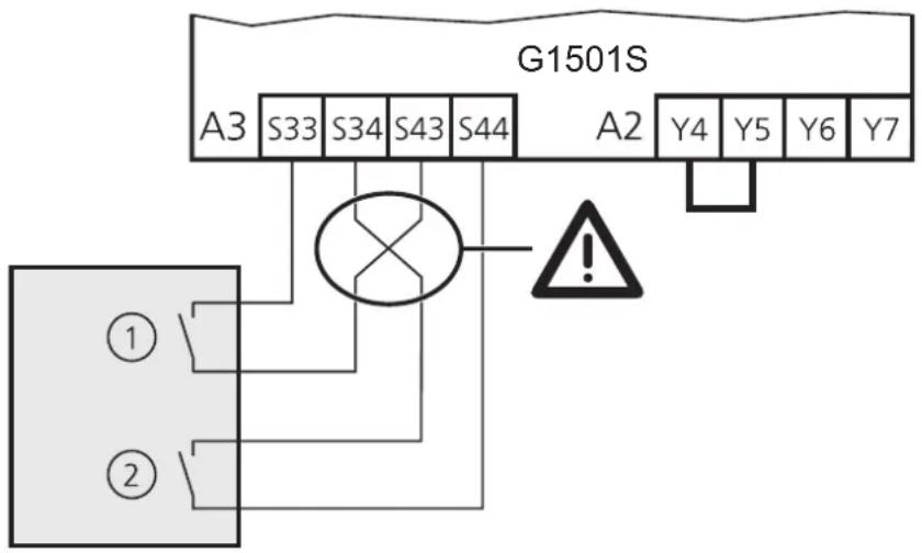 IFM G1501S - Raccordement d'un capteur de sécurité à 2 voies - 1