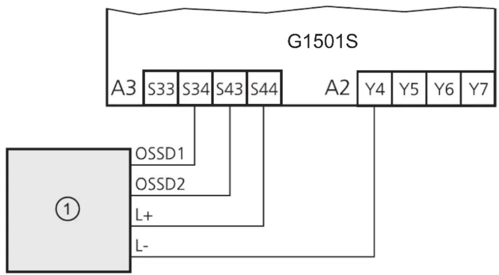 IFM G1501S - Raccordement - 1