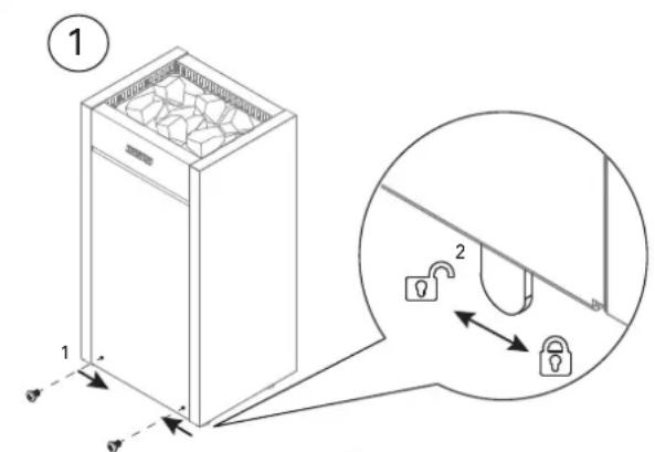 HARVIA Virta HL11 HL11U1 - Replacement des éléments de résistance. - 1