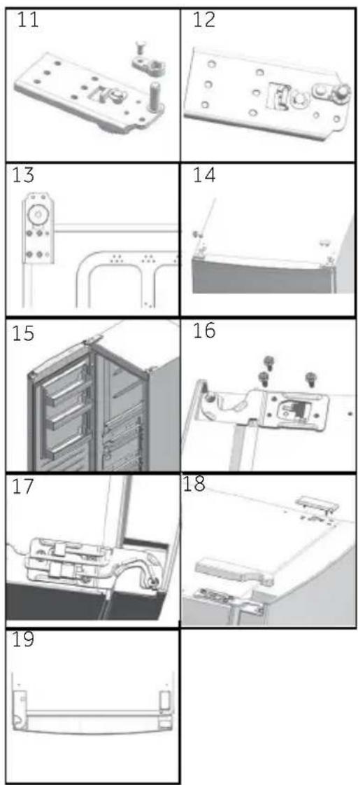 HAIER H3F285WE - Pasos para el montaje (II. 10.9): - 1