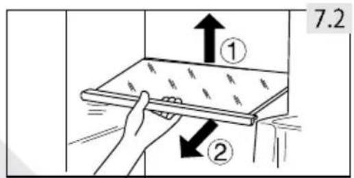 HAIER H3F285WE - Removable door racks - 1