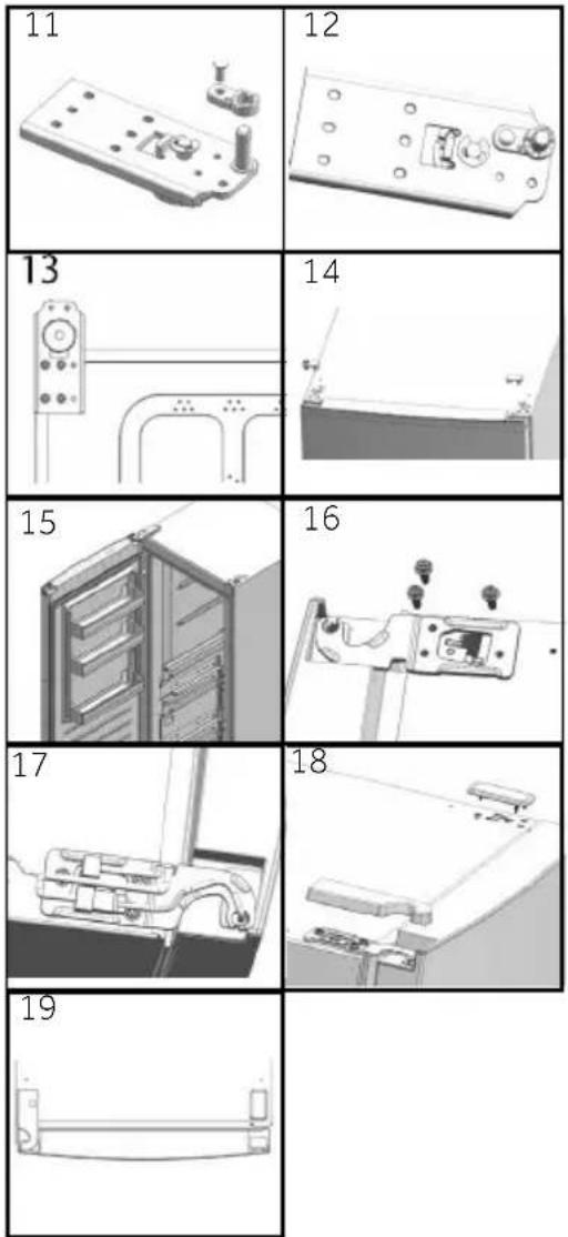 HAIER H3F285WE - Assembly steps (Fig. 10.9): - 1