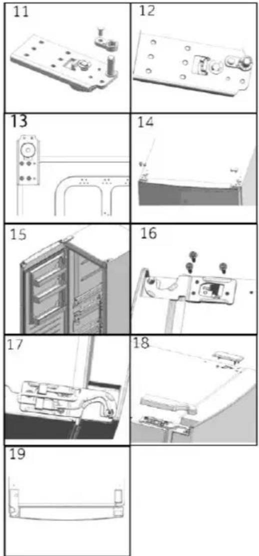 HAIER H3F285WE - Monteringstrinn (fig. 10.9): - 1