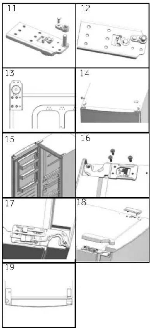 HAIER H3F285WE - Etapy montazu (rys. 10.9): - 1