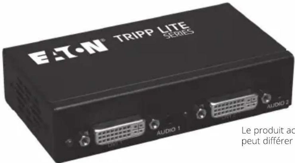 Tripp Lite B116002AINT - Répartiteur DVI 1080p avec amplificateur de signal et d'audio - 1