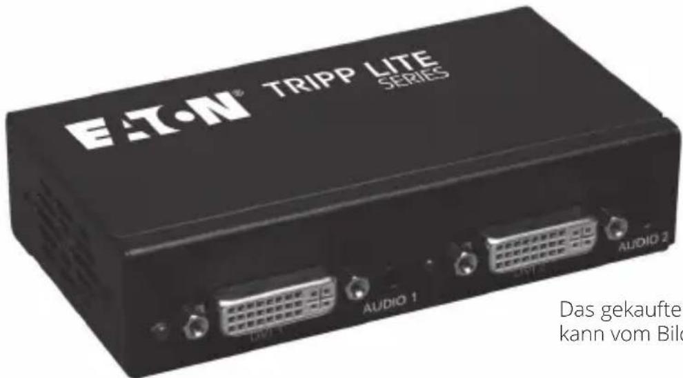 Tripp Lite B116002AINT - 1080p DVI-Splitter mit Audio- und Signalverstärker - 1